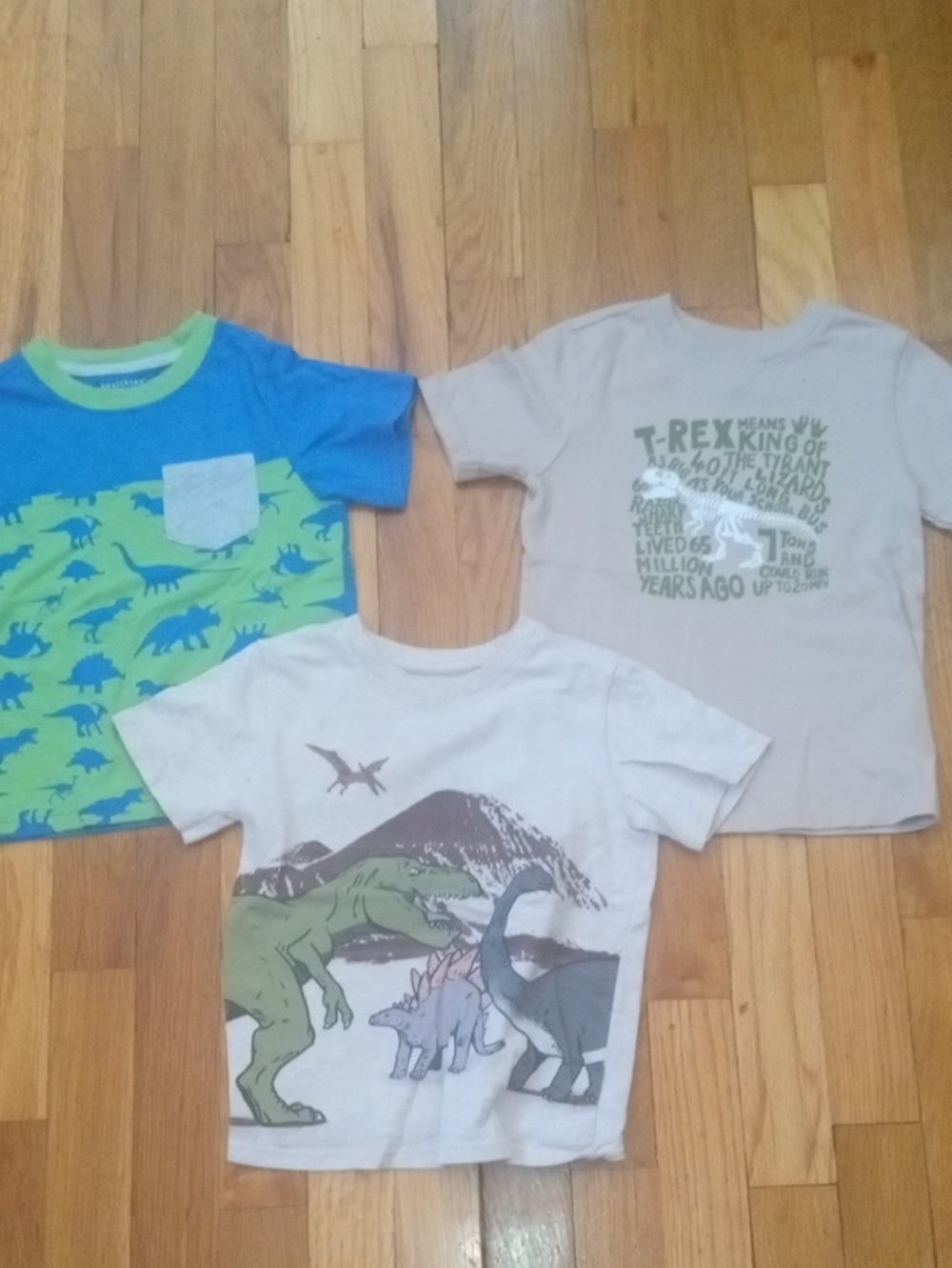 boys 3t, set of 3 dinosaur graphic tee